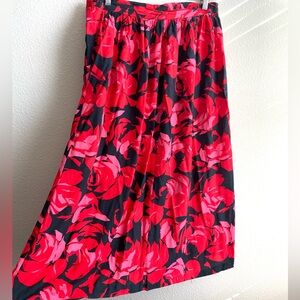 Vintage Floral Maxi Skirt